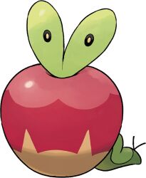Rule 34 | apple, applin, artist request, food, fruit, full body, gen 8 pokemon, nintendo, no humans, official art, pokemon, pokemon (creature), pokemon focus, pokemon swsh, solo, third-party source, transparent background