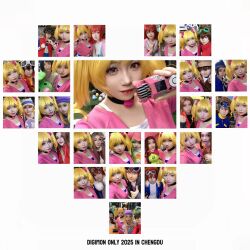 Rule 34 | amanokawa hiro, amanokawa hiro (cosplay), blonde hair, boots, bracelet, cosplay, cosplay photo, daimon masaru (digimon savers), daimon masaru (digimon savers) (cosplay), digimon, digimon xros wars, digimon xros wars: toki wo kakeru shounen hunter-tachi, hair ornament, hairpin, highres, hinomoto akari, hinomoto akari (cosplay), ichijouji ken, ichijouji ken (cosplay), jewelry, kanbara takuya, kanbara takuya (cosplay), kudou taiki, kudou taiki (cosplay), leafmon, lipstick, long hair, looking at viewer, makeup, minamoto kouji, minamoto kouji (cosplay), motomiya daisuke, motomiya daisuke (cosplay), nochino, orange eyes, orimoto izumi, orimoto izumi (cosplay), palmon, photo (medium), pig, pink eyes, real life, sistermon ciel, sistermon ciel (cosplay), striped clothes, suzaki airu, tachikawa mimi, tachikawa mimi (cosplay), twintails, yagami taichi, yagami taichi (cosplay)