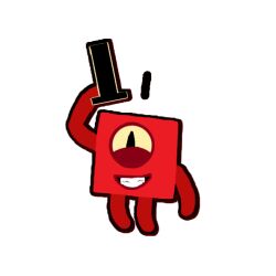 1girl alternate_universe crossover gravity_falls hat holding holding_unworn_clothes holding_unworn_hat non-web_source numberblocks numberfalls_alternate_universe unworn_hat unworn_headwear