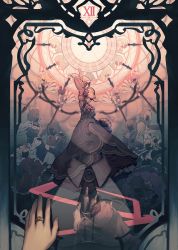 aluce arms_up asmodeus_(umineko) beatrice_(umineko) beelzebub_(umineko) belphegor_(umineko) black_hair blonde_hair blue_hair book bottle bow brown_hair bug butler butterfly chess_piece chiester00 chiester410 chiester45 chiester556 chiester_sisters clock coat dress eva_beatrice flower gaap_(umineko) glasses gloves gun hat highres bug jewelry letter leviathan_(umineko) long_hair looking_at_viewer lucifer_(umineko) magic mammon_(umineko) necktie orange_hair paper pawn_(chess) petals pink_hair red_hair reflection ring ronove_(umineko) sakutarou_(umineko) satan_(umineko) shannon_(umineko) short_hair silver_hair staff standing umineko_no_naku_koro_ni ushiromiya_battler ushiromiya_maria virgilia_(umineko) weapon