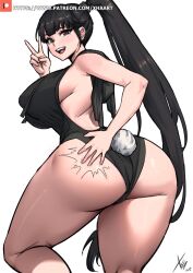 Rule 34 | 1girl, ass, breasts, eve (stellar blade), highres, large breasts, long hair, ponytail, solo, stellar blade, xhaart