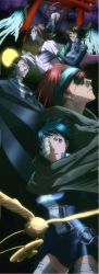 00s 3boys 3girls anime_screenshot arystar_krory bookman chomesuke d.gray-man eyepatch highres lavi lenalee_lee miranda_lotto multiple_boys multiple_girls short_hair
