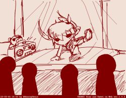1girl alice_sawyer artist_name boombox breakdance crowd dancing female_focus indie_virtual_youtuber mask sketch solo tegaki tegaki_draw_and_tweet thegeniea1 timestamp twintails twitter_username virtual_youtuber