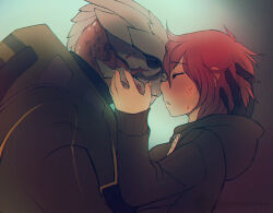 Rule 34 | caressing cheek, commander shepard, commander shepard (female), forehead-to-forehead, garrus vakarian, heads together, hensa, mass effect (series), nuzzle, tumblr, turian