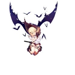 1girl 2017 aiguillette alternate_hairstyle animal argyle bare_tree bat_(animal) bat_wings blonde_hair blush bolt_action boots braid brown_boots covering_breasts covering_privates crown_braid cup damaged drinking_glass full_body girls&#039;_frontline gloves green_eyes gun hair_ornament halloween handgun high_heel_boots high_heels holding holding_gun holding_weapon holster holstered integral_suppressor integrally-suppressed_firearm jack-o&#039;-lantern light_particles long_sleeves looking_away looking_to_the_side low_ponytail manual_firearm nose_blush official_alternate_costume official_art open_mouth pistol ponytail purple_wings shirt solo star_(symbol) suppressor sweatdrop thigh_boots thigh_holster thighhighs torn_clothes torn_wings transparent_background tree ushi_(newrein) vampire vampire_costume wavy_mouth weapon welrod welrod_mk_ii welrod_mkii_(girls&#039;_frontline) welrod_mkii_(lord_of_shadow)_(girls&#039;_frontline) white_shirt wine_glass wing_hair_ornament wings