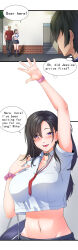 absurdres breasts dark_nipples english_text gigantic group_sex highres large_breasts luvmazer nipples non-web_source original self-upload threesome