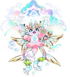1other animal_ears artist_request blue_eyes braid chibikemo claws dragon dragon_village_(series) dragon_village_collection flower fluffy flying full_body furry game_cg gem horns laby_(dragon_village) laby_(liberated)_(dragon_village) long_hair low_twin_braids official_alternate_color official_art open_mouth orb other_focus pink_hair simple_background small_dragon solo tachi-e tail third-party_source transparent_background twin_braids wings