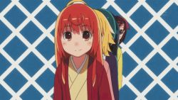 5girls ahoge animated animated_gif anrakutei_kukuru bouhatei_tetora buratei_marii haori haroukitei_kigurumi japanese_clothes joshiraku kimono kuurubiyuutei_gankyou multiple_girls