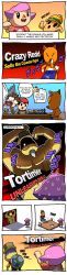 2girls 4boys absurdres amiibo angel_wings animal_crossing cane comic dragonith english_text facial_hair glasses goatee gyroid hat helmet highres jojo_no_kimyou_na_bouken jojo_pose kid_icarus lloid_(animal_crossing) long_image multiple_boys multiple_girls ness_(mother_2) nintendo open_mouth parody pink_hair pit_(kid_icarus) redd_(animal_crossing) shell shirt sonic_(series) speech_bubble striped_clothes striped_shirt super_smash_bros. tall_image top_hat tortimer_(animal_crossing) villager_(animal_crossing) viridi wings