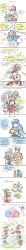 1990s_(style) absurdres all-terrain_vehicle azumarill bandana baseball_cap blue_hair bracket creatures_(company) english_text game_freak gen_1_pokemon gen_2_pokemon gen_3_pokemon glasses graveler green_(pokemon) green_eyes hariyama hat highres long_image may_(pokemon) motor_vehicle multicolored_hair multiple_boys multiple_girls nidoking nintendo njike omastar personification pidgeot poke_ball pokemon pokemon_stadium red_(pokemon) red_eyes retro_artstyle streaked_hair sunglasses tactical_clothes tall_image twitch_plays_pokemon venomoth