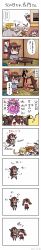 Rule 34 | &gt; &lt;, 1boy, 6+girls, ^^^, absurdres, admiral (kancolle), ahoge, akebono (kancolle), arms up, ascot, asymmetrical hair, being john malkovich, bell, blonde hair, blue eyes, blush, blush stickers, bouncing breasts, bowl, breast envy, breast punch, breasts, brown eyes, brown hair, charm (object), chasing, chibi, closed eyes, comic, cosplay, crossdressing, crossed arms, facial hair, flower, folded ponytail, food, food on face, hair bell, hair flower, hair ornament, hairband, hanging scroll, hat, headgear, heart, highres, inazuma (kancolle), indian style, jingle bell, kantai collection, kuruma torajirou, kuruma torajirou (cosplay), large breasts, long hair, long image, maru-yu (kancolle), multiple girls, musical note, mustache, nagato (kancolle), nanodesu (phrase), nenohi (kancolle), omamori, otoko wa tsurai yo, peeking out, pleated skirt, purple eyes, purple hair, quaver, red eyes, rice bowl, ryuujou (kancolle), satsuki (kancolle), school uniform, scroll, serafuku, shimakaze (kancolle), side ponytail, signature, silver hair, sitting, skirt, slapping, sparkle, speech bubble, spoken musical note, sweat, t-head admiral, table flip, tall image, tanaka kusao, thighhighs, thought bubble, translation request, twintails, very long hair