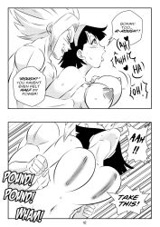 1boy 1girl ass black_hair blush breasts couple cum dragon_ball dragon_ball_super dragon_ball_super_super_hero fellatio funsexydragonball gohan_beast huge_ass large_breasts large_penis lingerie muscular muscular_male nipples oral penis pubic_hair pussy sex son_gohan sweat thick_thighs thighs uncensored underwear vaginal videl white_hair