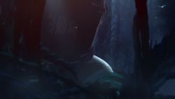 1girl antennae dark_skin forest godzilla:_planet_of_the_monsters godzilla_(series) green_eyes highres houtua mask miana monster_girl multicolored_hair nature pink_hair polygon_pictures spoilers tattoo toho tribal tribal_tattoo two-tone_hair warrior white_hair