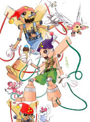 Rule 34 | digimon, digimon (creature), hat, highres, long nose, picklemon, pinochimon, skull, tyumon, wood