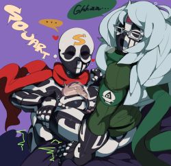 Rule 34 | ..., blank (captainkirb), breasts, breath, capcom, captain kirb, cosplay, cum, ejaculation, ejaculation between breasts, fighting ex layer, genderswap, genderswap (mtf), glasses, highres, paizuri, skullomania, skullomania (cosplay), street fighter, street fighter ex (series), sweat, trap, trembling