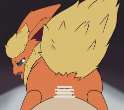 1boy 1girl animal_ears animated animated_gif ass bar_censor bestiality blue_eyes blush censored flareon gen_1_pokemon girl_on_top hetero looking_at_viewer looking_back nintendo nude open_mouth orange_fur penis pokemon pokemon_(creature) pokephilia pov pov_crotch pussy reverse_cowgirl_position sex sex_from_behind straddling tail tears tongue tongue_out vaginal