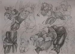 1boy 1girl ass blocking bouncing_breasts bracelet breasts bun_cover capcom chinese_clothes chun-li close-up crotch_kick double_bun dougi fighting hair_bun hip_attack huge_ass jewelry ken_masters kicking large_breasts monochrome muscular muscular_arms muscular_female muscular_legs padded_gloves pantyhose pelvic_curtain sitting sitting_on_face sitting_on_person sketch spiked_bracelet spikes street_fighter unaligned_breasts zet94936828