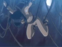 1girl all_the_way_through animated animated_gif barefoot blood breasts death feet forced guro impaled legs mahou_shoujo_ai naito_shinji nipples nude open_mouth peril pussy restrained struggling tentacles uncensored vaginal