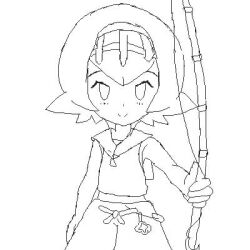 Rule 34 | 1girl, :3, animated, calamity33, chibi, english text, female focus, fishing rod, holding, holding fishing rod, lana (pokemon), looking at viewer, monochrome, nintendo, pedophile, pixel art, pokemon, pokemon sm, short hair, sketch, sleeveless, smile, solo, video