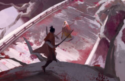 2boys multiple_boys pixiescout scenery sekiro:_shadows_die_twice snow