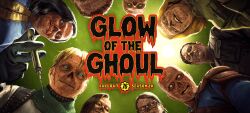 4girls 5boys black_hair blonde_hair blue_eyes copyright_logo english_text fallout fallout_76 from_below ghoul_(fallout) glasses highres holding holding_needle long_hair looking_at_viewer looking_down multiple_boys multiple_girls needle official_art pov short_hair