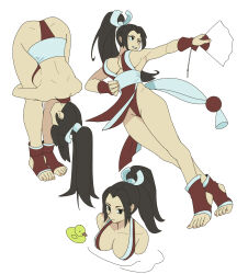 1girl ass breasts fatal_fury highres large_breasts long_hair ponytail shiranui_mai