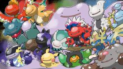 Rule 34 | . ., arceus, blacknirrow, bloodmoon ursaluna, blue eyes, calyrex, calyrex (rider), claws, ditto, dragon wings, dragonite, flutter mane, gen 1 pokemon, gen 2 pokemon, gen 4 pokemon, gen 8 pokemon, highres, ho-oh, holding, holding sword, holding weapon, koraidon, legendary pokemon, miraidon, mouth hold, mythical pokemon, nintendo, no humans, ogerpon, ogerpon (teal mask), open mouth, outline, pikachu, pokemon, pokemon (creature), pokemon focus, quagsire, riding, riding pokemon, smile, spectrier, sword, ting-lu (pokemon), transformed ditto, ursaluna, weapon, white outline, wings, wooper, zacian, zacian (crowned)