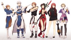 1girl aigis_(persona) alisa_boskonovich alisa_boskonovich_(cosplay) amagi_yukiko android arc_system_works black_hair blazblue blonde_hair blue_eyes boots bracelet braid breasts brown_eyes brown_hair bun_cover capcom china_dress chinese_clothes chipp_zanuff chipp_zanuff_(cosplay) chun-li chun-li_(cosplay) cleavage color_connection company_connection cosplay cross crossover double_bun dress flower gloves grey_eyes grey_hair guilty_gear hair_bun hair_flower hair_ornament hair_over_one_eye hairband hanamura_yousuke hanpetos jewelry joints kirijou_mitsuru kneehighs ky_kiske ky_kiske_(cosplay) lao_jiu litchi_faye_ling litchi_faye_ling_(cosplay) long_hair look-alike medium_breasts megami_tensei multiple_crossover narukami_yu oeilvert panda pantyhose parasoul_(skullgirls) parasoul_(skullgirls)_(cosplay) pelvic_curtain persona persona_3 persona_4 red_eyes red_hair robot_joints sash satonaka_chie shin_megami_tensei short_hair skirt skullgirls smile socks spiked_bracelet spikes street_fighter sweater sword tabard tekken thighhighs trait_connection umbrella weapon