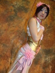 amane china_dress chinese_clothes cosplay diao_chan dress flower hair_ribbon photo_(medium) ribbon shin_sangoku_musou