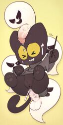 &gt;_&lt; 1girl anal animal_ears animal_feet animal_hands arm_up barefoot bestiality black_fur black_sclera body_fur cat_ears cat_girl cat_tail cleft_of_venus closed_eyes clothes_lift colored_sclera cum cum_in_ass cum_on_body dress dress_lift drooling facial fangs feet flat_chest full_body furry furry_female ghost google google_doodle hand_up hetero holding holding_wand kekitopu looking_at_another momo_(google_doodle) mouth_drool multiple_boys no_panties open_mouth outstretched_arm pawpads pussy sex simple_background skin_fangs spread_legs tail thick_thighs thighs turtleneck turtleneck_dress uncensored wand white_eyes yellow_background yellow_sclera