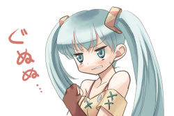 Rule 34 | angry, bakugan, bare shoulders, blue hair, misaki runo, tagme