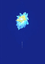 atomic15 blue_background closed_eyes commentary_request crystal dated floating full_body gen_3_pokemon jirachi legendary_pokemon mythical_pokemon nintendo no_humans parted_lips pokemon pokemon:_jirachi:_wish_maker pokemon_(anime) pokemon_(creature) pokemon_rse_(anime) solo sparkle star_(sky) tanzaku