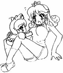 baby_daisy mario_(series) nintendo pixiv_sample princess_daisy resized super_mario_bros._1 super_mario_land tagme time_paradox