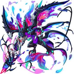 1other blue_eyes dragon dragon_village_(series) dragon_village_collection fins fish_tail furry game_cg gills hand_on_own_chest helmet holding holding_weapon maritus_(abyss)_(dragon_village) multiple_wings no_humans official_art tail third-party_source transparent_background water weapon wings