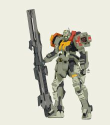 armor assault_rifle assault_visor beam_rifle buster_gundam buster_rifle energy_gun gun gundam gundam_seed halo:_reach halo_(series) highres holding holding_weapon jorge-052 mecha mobile_armor mobile_suit no_humans orange_visor rifle robot science_fiction shoulder_armor solo v-fin wdy1000 weapon yellow_armor