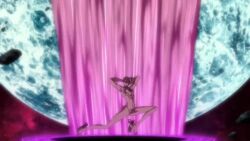 1boy animated anime_screenshot bayonetta bayonetta:_bloody_fate bayonetta_(series) breasts destruction earth_(planet) explosion father_balder giant jeanne_(bayonetta) jubileus large_breasts long_hair muscular muscular_male nude planet queen_sheba sound space spoilers tagme video