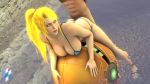 1boy 1girl 3d animated ass bayernsfm bent_over bikini bikini_bottom_aside blonde_hair blue_bikini blue_eyes bouncing_breasts breasts butt_crack cleavage clothing_aside hetero large_breasts metroid morph_ball nintendo partially_submerged ponytail samus_aran sex source_filmmaker_(medium) swimsuit tagme thong thong_bikini uncensored vaginal video water