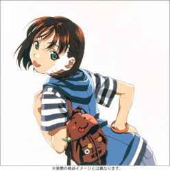 1990s_(style) 1girl backpack bag female_focus lowres randoseru retro_artstyle solo soreyuke!_uchuu_senkan_yamamoto_youko watanabe_akio yamamoto_youko
