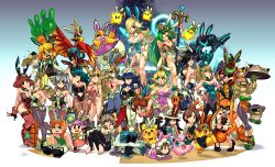 6+girls adapted_costume alex_(minecraft) alex_ahad animal_crossing animal_ears arm_cannon arms_(game) ass back_tattoo backless_leotard balancing balloon banjo-kazooie bayonetta bayonetta_(series) bayonetta_2 beak bent_over bird blonde_hair blue_eyes book bowl breasts brown_hair female_byleth_(fire_emblem) cleavage clothed_pokemon commentary corrin_(female)_(fire_emblem) corrin_(fire_emblem) cosplay_pikachu creatures_(company) dark_samus dual_persona english_commentary everyone fake_animal_ears fake_tail falchion_(fire_emblem) fatal_fury fatal_fury_2 feet fire_emblem fire_emblem:_three_houses fire_emblem_awakening fire_emblem_fates fire_emblem_heroes food game_freak gen_1_pokemon gen_2_pokemon glasses glowing gun hat helmet high_heels highres ice_climber inkling inkling_girl inkling_player_character isabelle_(animal_crossing) jigglypuff kazooie_(banjo-kazooie) kid_icarus kid_icarus_uprising leaf_(pokemon) leaning_forward leotard levin_sword long_hair looking_at_viewer low_poly lucina_(fire_emblem) luma_(mario) mario_(series) mask metroid metroid_(creature) metroid_larva metroid_prime mii_(nintendo) mii_gunner mii_gunner_(smash_ultimate) min_min_(arms) minecraft mole mole_under_mouth multiple_girls mythra_(xenoblade) nana_(ice_climber) nintendo noodles palutena pantyhose pichu pikachu pikachu_libre playboy_bunny pokemon pokemon_(creature) pokemon_frlg princess_daisy princess_peach princess_zelda pyra_(xenoblade) rabbit_ears rabbit_tail ramen revision robin_(female)_(fire_emblem) robin_(fire_emblem) rosalina samus_aran sheik shiranui_mai short_hair slosher_(splatoon) smile spiky-eared_pichu splatoon_(series) staff strapless strapless_leotard super_mario_galaxy super_smash_bros. sword sword_of_the_creator tail tattoo the_king_of_fighters the_legend_of_zelda the_legend_of_zelda:_a_link_between_worlds the_legend_of_zelda:_a_link_to_the_past the_legend_of_zelda:_ocarina_of_time thighhighs toeless_legwear toes turban varia_suit villager_(animal_crossing) weapon wendy_o._koopa when_you_see_it wii_fit wii_fit_trainer wii_fit_trainer_(female) xenoblade_chronicles_(series) xenoblade_chronicles_2