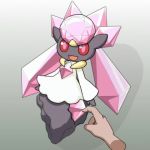 1girl animated blinking blush closed_eyes colored_sclera crystal diancie disembodied_hand female_focus female_orgasm fingering full_body gen_6_pokemon grey_background half-closed_eyes hands_up happy legendary_pokemon looking_down lowres mythical_pokemon nervous nintendo no_humans open_mouth orgasm own_hands_together pink_eyes pokemon pokemon_(creature) red_sclera rmtwo simple_background smile solo sweat tears tickling video