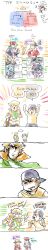 1girl 4boys absurdres ascot barry_(pokemon) baseball_cap bidoof blue_eyes bracket cigarette comic cosplay creatures_(company) english_text espeon ethan_(pokemon) feraligatr game_freak gen_1_pokemon gen_2_pokemon gen_4_pokemon glasses golbat green_(pokemon) hat headband highres long_image lucas_(pokemon) metal_gear_(series) multiple_boys nintendo njike poke_ball poke_ball_(basic) pokemon pokemon_stadium scarf shinx solid_snake solid_snake_(cosplay) steelix tall_image twitch_plays_pokemon visor yellow_eyes youngster_(pokemon)
