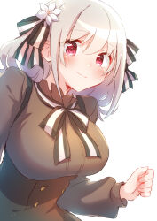 1girl absurdres breasts highres large_breasts lily_(spy_kyoushitsu) ribbon solo spy_kyoushitsu tagme two-tone_ribbon