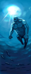 1990s_(style) 1boy cagnazzo final_fantasy final_fantasy_iv fish gradient_background kareji male_focus retro_artstyle solo underwater