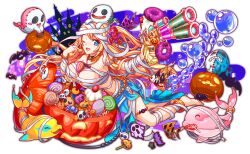 Rule 34 | 1girl, 6+others, anime coloring, anklet, aqua eyes, aqua pupils, aqua skirt, aqua tail, arm wrap, armband, artist request, bandaged arm, bandaged chest, bandaged hand, bandaged leg, bandages, bat necklace, bat ornament, black eyes, blue eyes, blush stickers, bone print, bracelet, breasts, bright pupils, building, candy, cherry, cleavage, cleavage cutout, clenched teeth, closed eyes, closed mouth, clothing cutout, collar, cookie, crash fever, cupcake, detached collar, dolphin, donut, eyelashes, fang, fish, fish skeleton, food, frilled armband, frilled collar, frills, fruit, full body, game cg, ghost, gold anklet, gun, halloween, halloween costume, heart, heart-shaped cookie, heart-shaped food, heart-shaped mouth, holding, holding cookie, holding food, holding gun, holding lantern, holding weapon, icing, jack-o&#039;-lantern, jewelry, lantern, left-handed, leg wrap, leglet, light blush, light particles, lollipop, long hair, long sidelocks, long skirt, mermaid (crash fever), midriff, mouth hold, multiple others, mummy costume, no pupils, number print, numbered, official art, one eye closed, open mouth, orange armband, orange collar, outline, pelvic curtain, pink tail, print armband, pumpkin, pumpkin slice, purple outline, red outline, sidelocks, silver necklace, skirt, skull ornament, skull print, solo focus, square, square print, straight hair, tachi-e, tail, tail ornament, tail ring, teeth, third-party source, tied skirt, tongue, torn bandages, transparent background, two-tone tail, upper teeth only, very long hair, very long sidelocks, water drop, weapon, white eyes, window, yellow tail