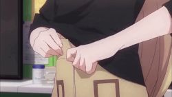animated animated_gif new_game! tagme tooyama_rin undressing yagami_kou