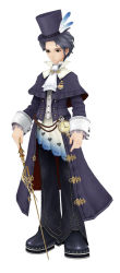 1boy 3d boots fobwatch frederic_chopin_(trusty_bell) hat highres male_focus pocket_watch solo top_hat trusty_bell watch