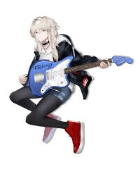 absurdres check_commentary commentary commentary_request electric electric_guitar girls_band_cry guitar highres holding holding_guitar holding_instrument instrument kawaragi_momoka kubiokitta non-web_source partial_commentary playing psychederhythm fender_jazzmaster togenashi togenashi_togeari