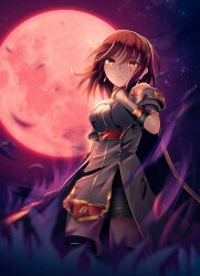Rule 34 | 1girl, absurdres, armor, aura, black skirt, black thighhighs, blood, blood drip, bloody tears, breastplate, breasts, cape, celica (fire emblem), celica (imprisoned soul) (fire emblem), choker, damaged, dark aura, dress, earrings, fingerless gloves, fire emblem, fire emblem echoes: shadows of valentia, full moon, gloves, highres, holding, holding sword, holding weapon, jewelry, long hair, medium breasts, moon, night, night sky, nintendo, princess, red eyes, red hair, red moon, ryo-suzuki, skirt, sky, sword, tears, thighhighs, thighs, tiara, torn clothes, weapon, white armor, white dress, witch