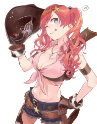 1girl breasts character_request cowboy cowboy_hat cowboy_western fate/grand_order fate_(series) futaba_(futaba_uc) hat highres large_breasts red_hair tagme weapon western