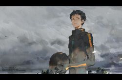 Rule 34 | 1boy, black border, black hair, border, closed mouth, commentary request, copyright notice, grey sky, gundam, gundam hathaway&#039;s flash, hathaway noa, helmet, holding, holding helmet, jumpsuit, kalak 39, mecha pilot suit, mobile suit gundam, outdoors, short hair, sky, unworn headwear, unworn helmet